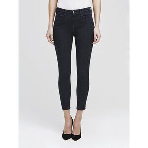 NWT L'AGENCE Margot Eclipse Dark Blue High Rise Skinny Ankle Jeans, Size 23
